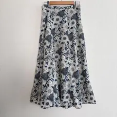 花柄 ロングスカート