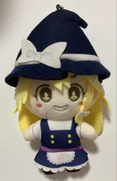 東方Project 霧雨魔理沙 ぬいぐるみ マスコット キーホルダー ダイソー