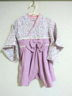 【靴下付き】袴風ロンパース　和服　ベビー服70サイズ