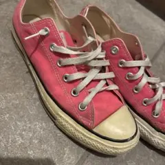 ピンク コンバースローカット スニーカー