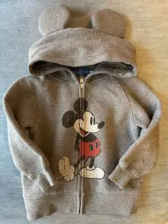 ディズニー ミッキー 耳付きパーカー 100