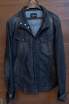 【美品】ニコルクラブフォーメン ライダースデニムジャケット Gジャン