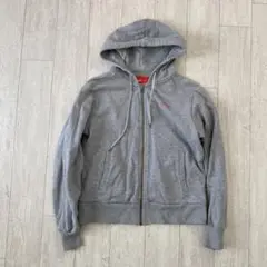 PUMA グレー ジップアップパーカー M