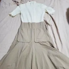 ZARA 半袖ひざ丈ワンピース S