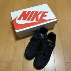 NIKE stussy AIR FORCE1 24.0/ブラック