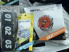 新品未開封 ベイブレードX UX-28 3on3デッキセット、デッキケース