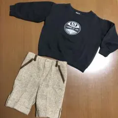 コムサイズム　トレーナーとハーフパンツ