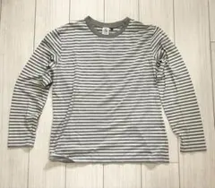 AIGLE エーグル 長袖ボーダーTシャツ M ロゴのサムネイル