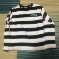 #The Mack Show 長袖Tシャツ 黒白ストライプ