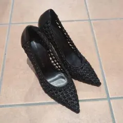 ZARA BASIC COLLECTION ブラックハイヒール 36