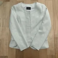 フォーマル☆入学式☆ベージュジャケット、裾フリル着脱可