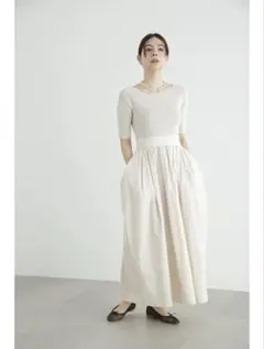新品タグ付　JILLSTUART ジルスチュアート タフタドッキングニットドレス