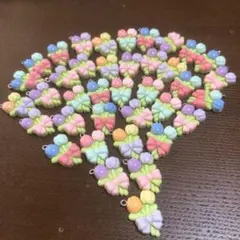 ハンドメイドデコパーツチューリップ15個入り(色指定不可)