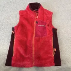 mont-bell フリース ジャケット 赤 モンベル キッズ