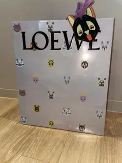 LOEWE 大型ショッパー　 ショップ袋 キャラクター　シール付き