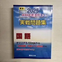 駿台2025 大学入学共通テスト 実践問題集 国語
