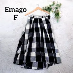 イマゴ フレアスカート(F)ギンガムチェック フィッシュテール ウエストゴム