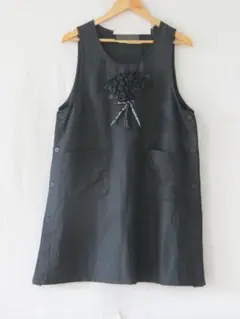 花束モチーフエプロン　ナイロン撥水