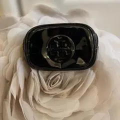 トリーバーチ　エナメルポーチブラック