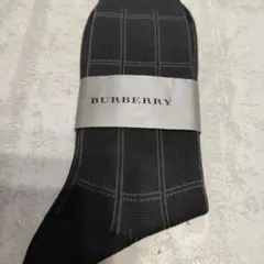 BURBERRY チェック柄 ブラックソックス 25-26cm