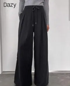 Dazy ストライプ ワイドパンツ