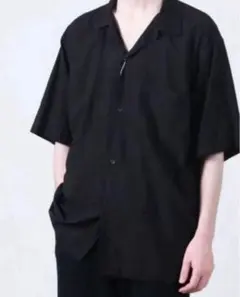 25ss COMOLI KHADIカディコットン 半袖オープンカラーシャツ