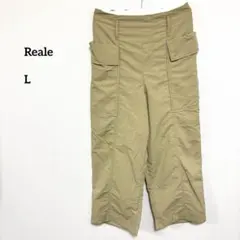 Reale カーゴパンツ Lサイズ薄手ベージュワイド型e130