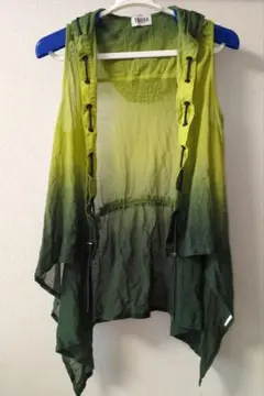 【HIROKO KOSHINO TRUNK】ジレ　グリーンのサムネイル