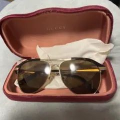 美品 GUCCI グッチ サングラス GG0144S ビジュー茶 1008 - メルカリ