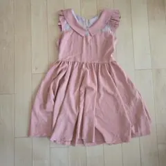 ピンク ノースリーブ ワンピース M　150