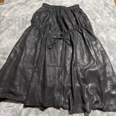 earth music & ecology 黒 フレアスカート Fサイズ