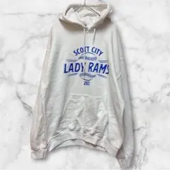 ⭐️レア⭐️GILDAN 【M】 パーカー プリント フード 長袖 部屋着のサムネイル