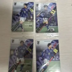 日本代表トレーディングカード4枚セット