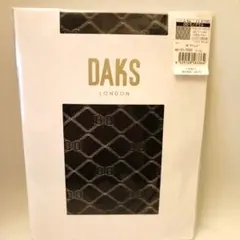 ✨️DAKS ✨️ブラック ロゴストッキング L-LL ♥新品未使用　即日配送♥