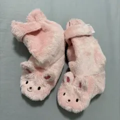 ミキハウス ベビー 足カバー もこもこ レッグウォーマー ②