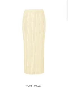 ISSEY MIYAKE LINEN LIKE RIB PLEATSスカートのサムネイル