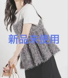 フェザーキャミソール チャコールグレー サイズS