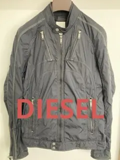 【美品】DIESEL ディーゼル ナイロンジャケット ブルゾン ブラック黒
