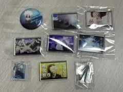 呪術廻戦 懐玉・玉折100均アクリルスタンドアクリルブロック 缶バッジ 五条悟