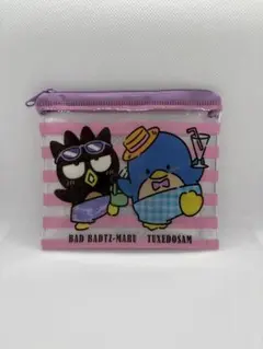 スシローxはぴだんぶい ポーチ　バッドばつ丸　タキシードサム