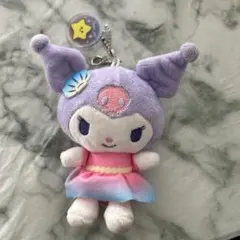 クロミぬいぐるみキーホルダーオーロラ人魚姫マーメイドピンク紫パープルjk ギャル