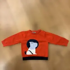 jacadi 犬刺繍 ニットセーター 24M