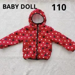 ☆【お値下げ】BABY DOLL 赤水玉 ミニー ジャケット　リバーシブル