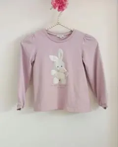 any FAM　エニィファム　 ウサギプリント 長袖カットソー 110