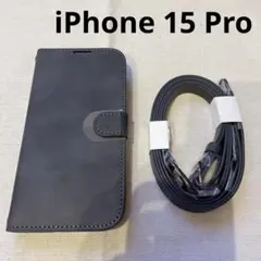 Spigen 【創業18年の技術力】 iPhone 15 Pro ケース 手帳型