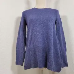 INDIVI インディヴィ ニット セーター M ブルー 日本製 長袖