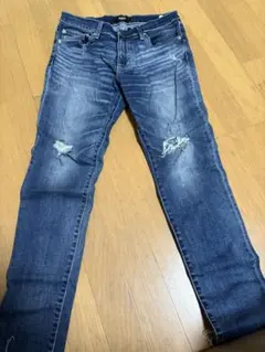 AZUL スキニーデニム ダメージ加工