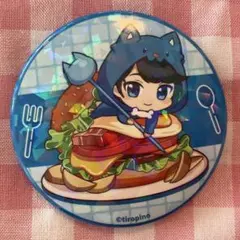 ちろぴの ちろる　缶バッジ　ハンバーガー　スイパラ　スイーツパラダイス