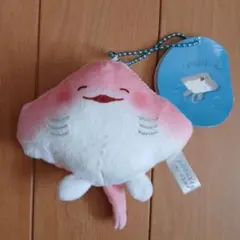 のほほんエイのぬいぐるみ キーチェーン マスコットぬいぐるみ ピンク
