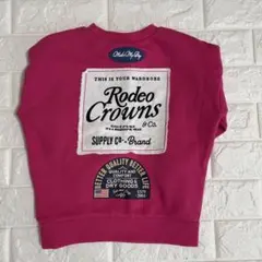 Rodeo Crowns ピンク 裏起毛トレーナー 110